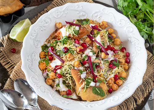 Samosa Channa Chaat Loaded Samosa Chickpea Bowl